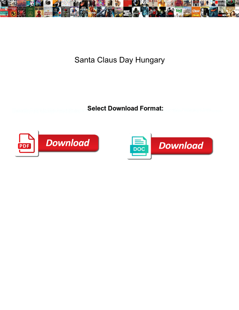 Santa Claus Day Hungary