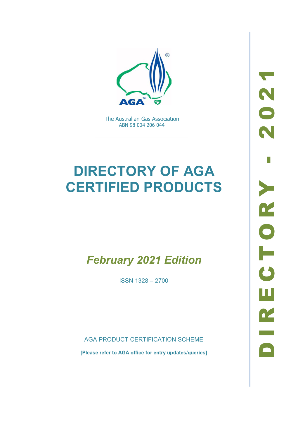 Directory of Aga Certified Products