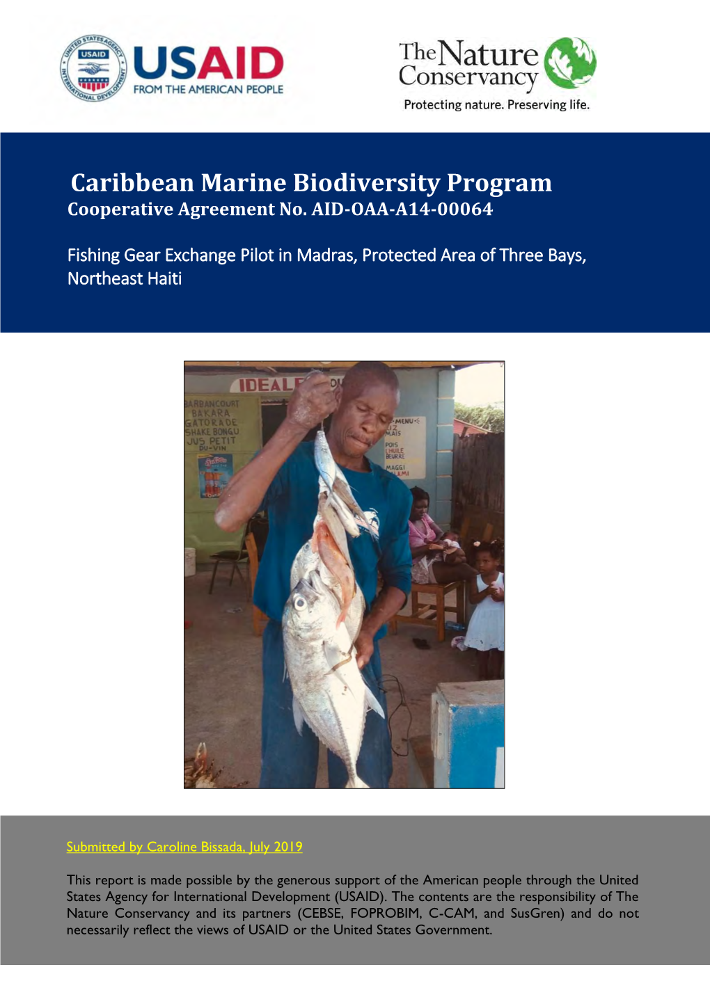 Caribbean Marine Biodiversity Program Cooperative Agreement No