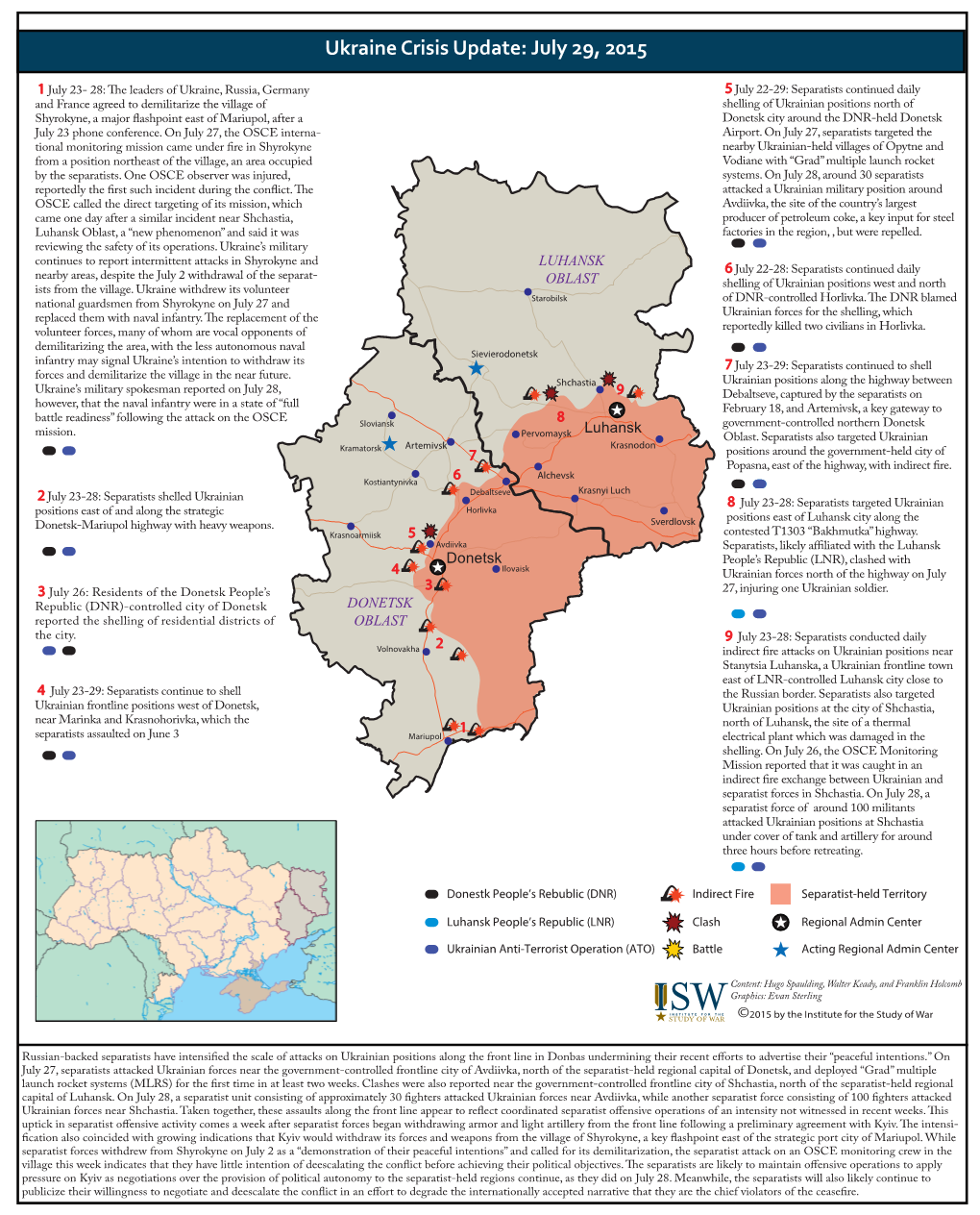 Ukraine SITREP 6-10-2015