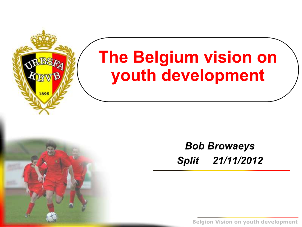 Belgium Vision on Youth Development