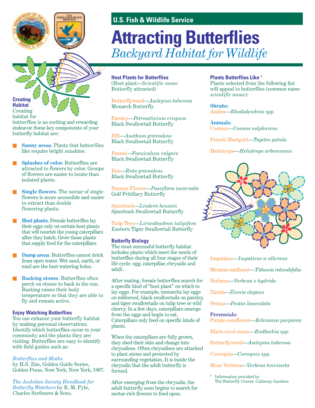 Attracting Butterflies Backyard Habitat for Wildlife