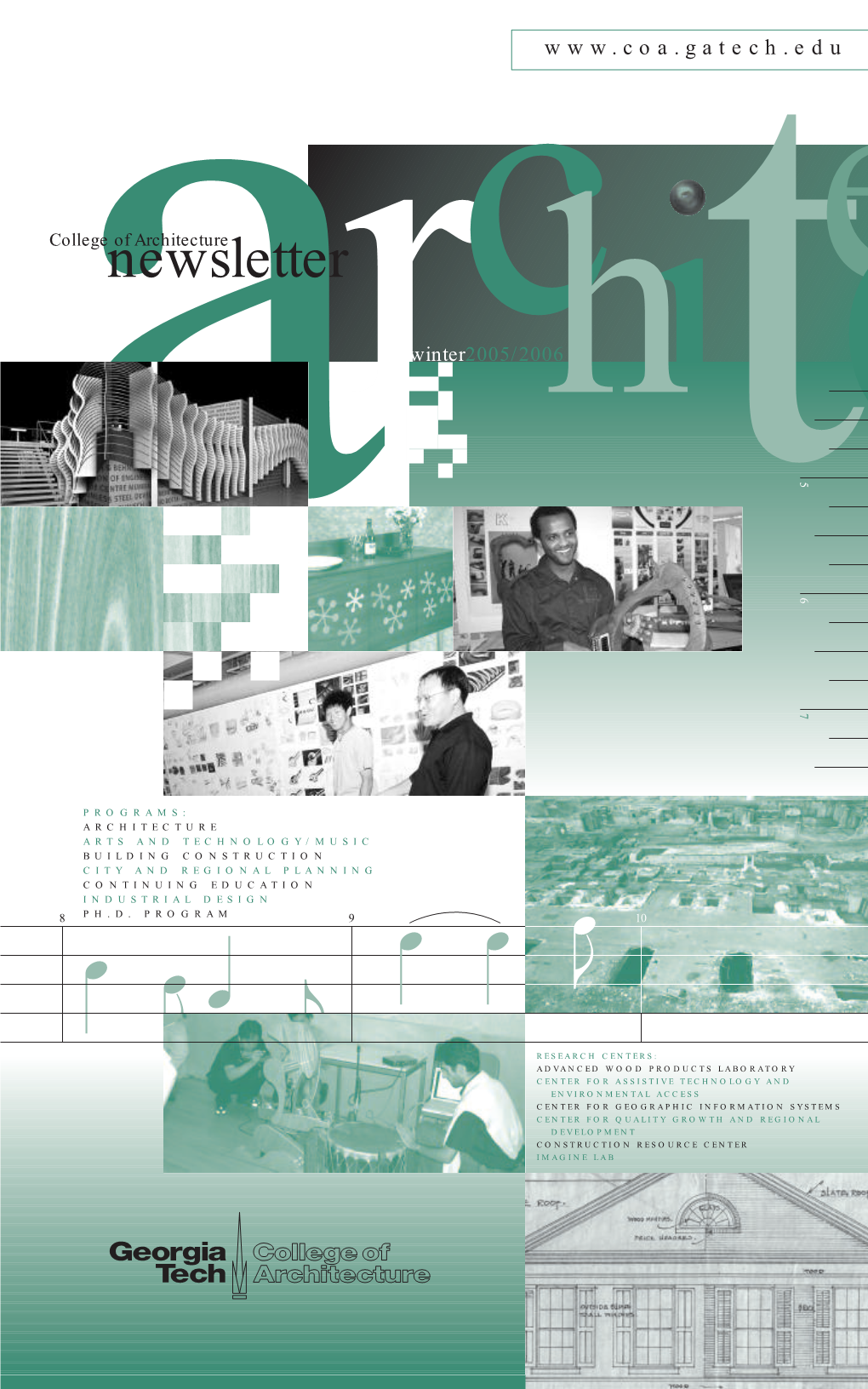 Newsletter of Architecture E Winterc2005/2006H R I 5 C a T6 7