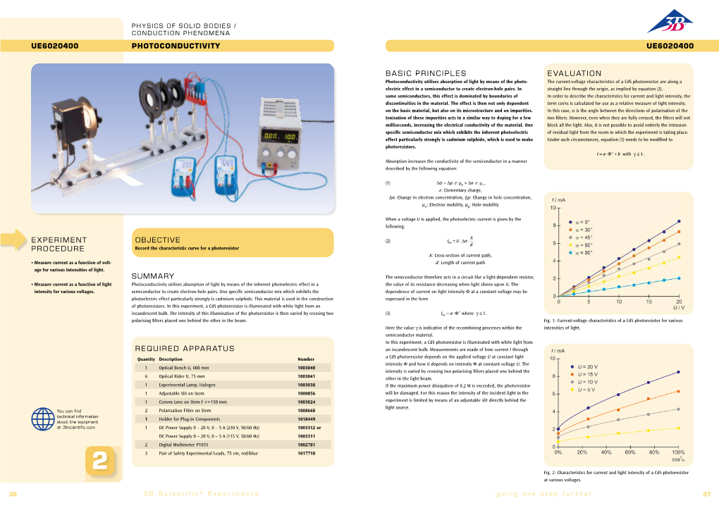 Photoconductivity Ue6020400