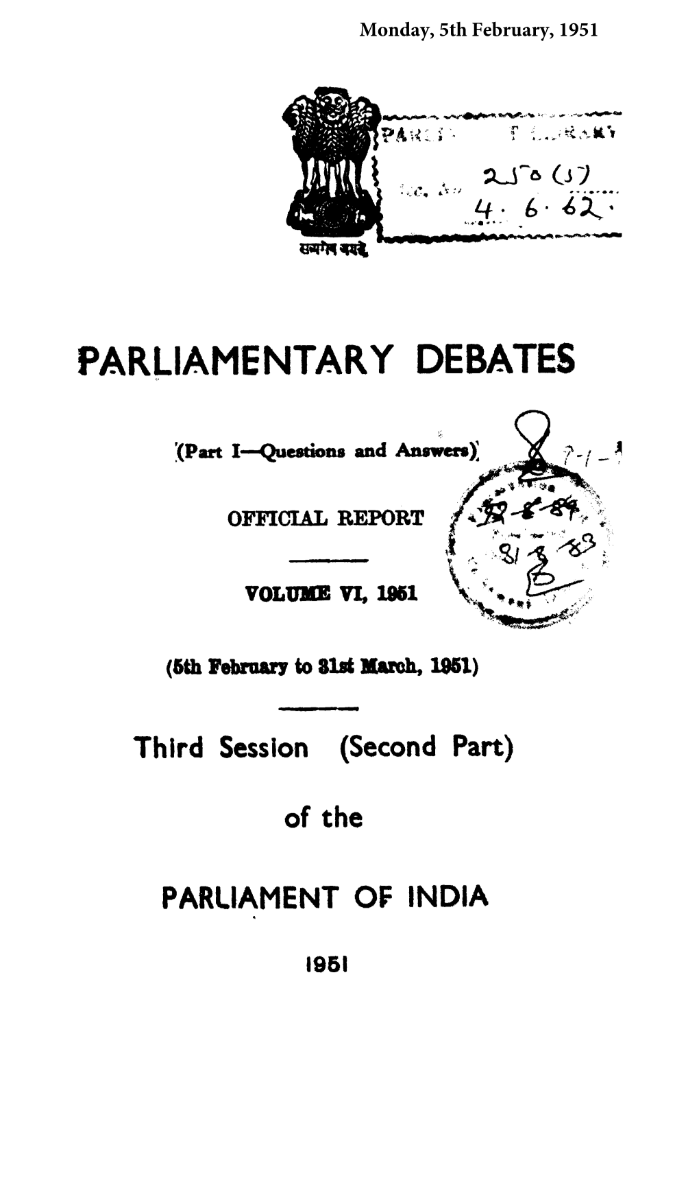 Parliamentary Debates