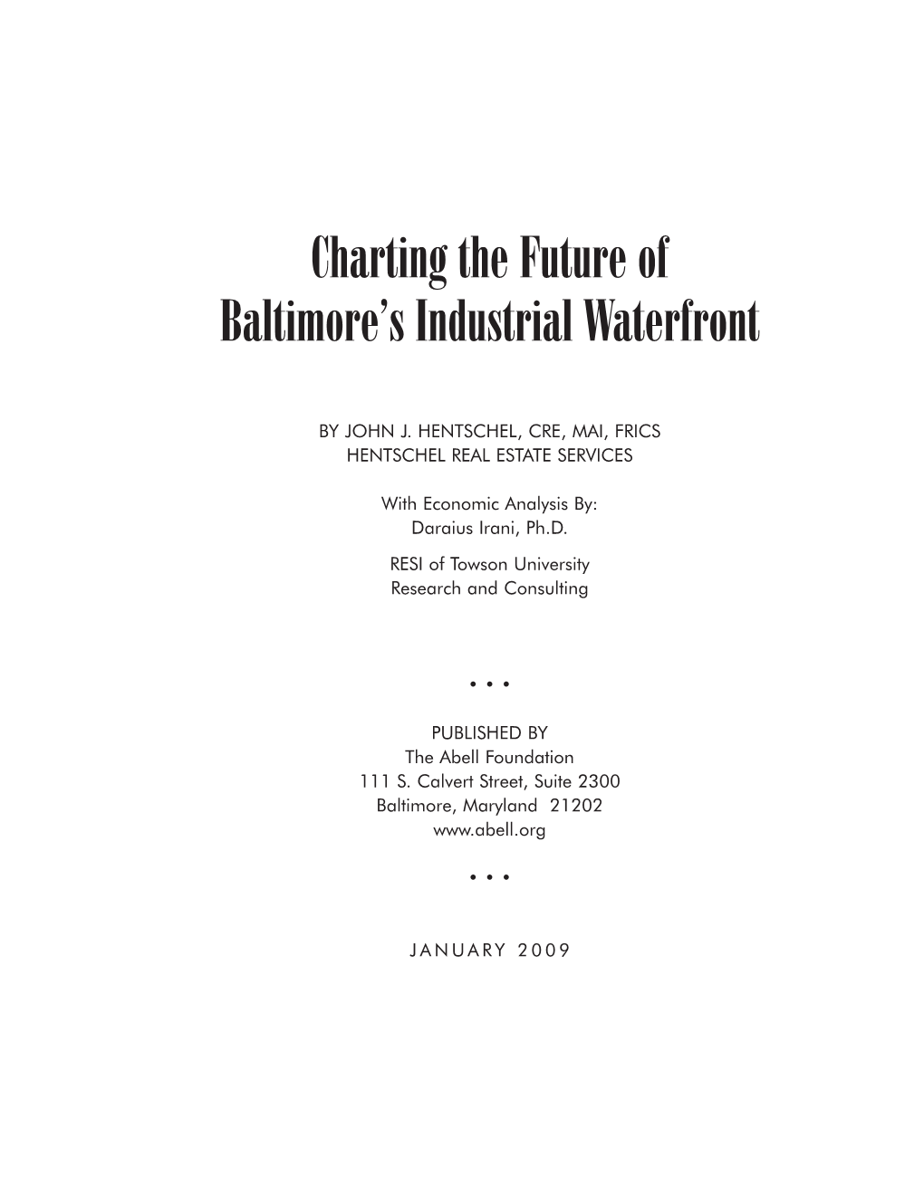 Charting the Future of Baltimore's Industrial Waterfront