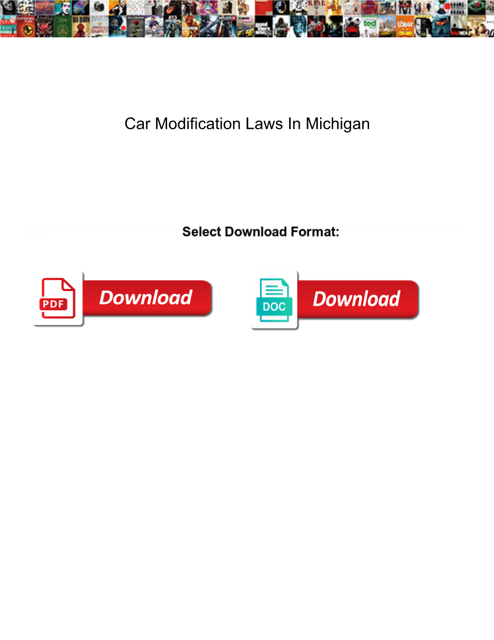 Car Modification Laws in Michigan