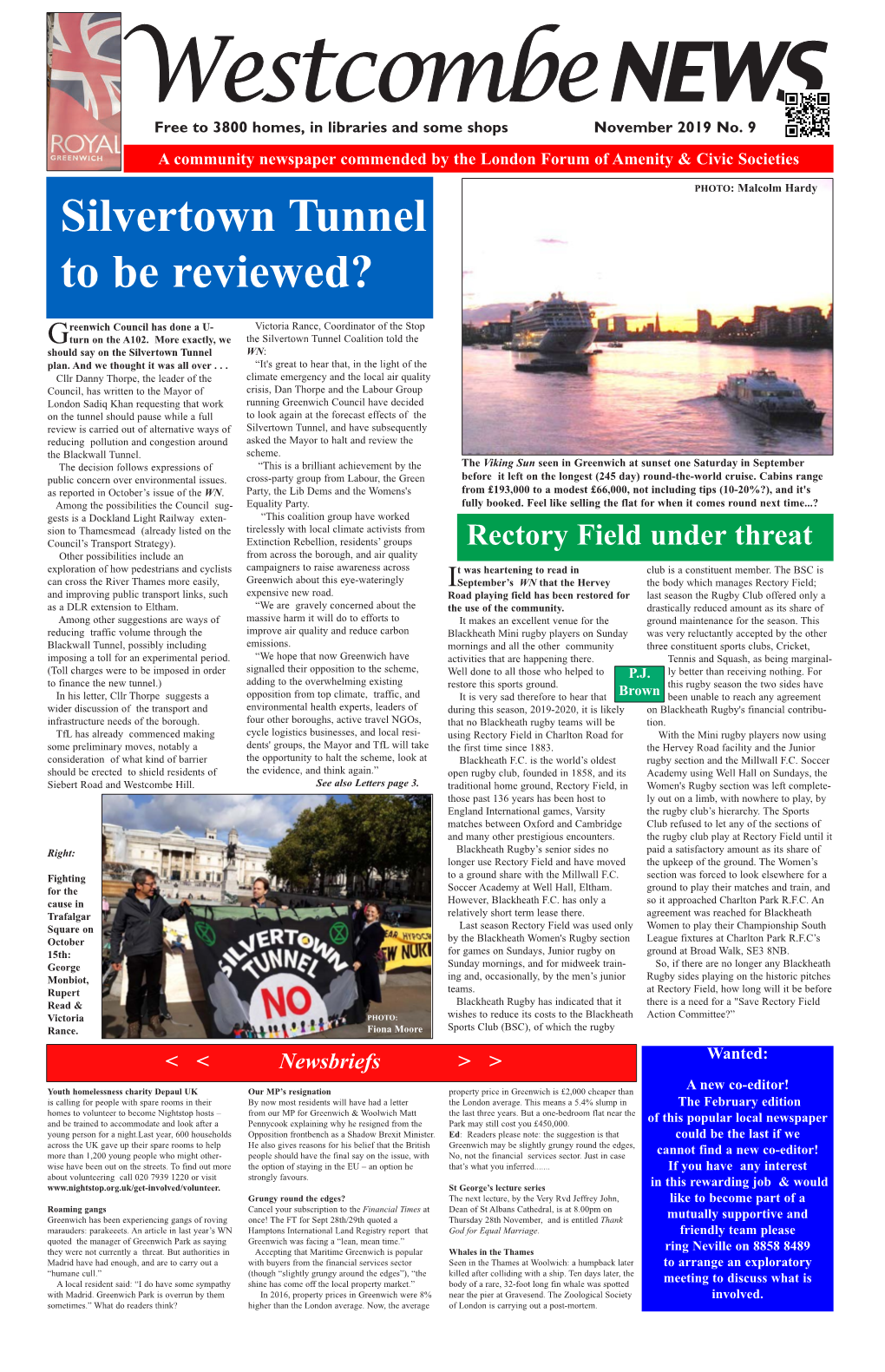 Westcombe News November 2019 NOV 19X WN.QXD 24/10/2019 11:14 Page 3