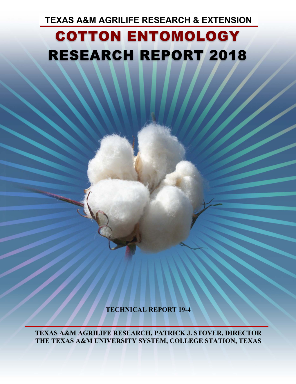 2018 Cotton Entomology Report