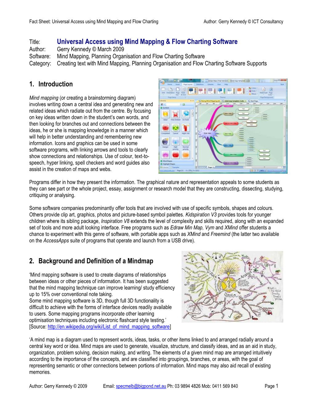 Mind Mapping and Flow Charting Software