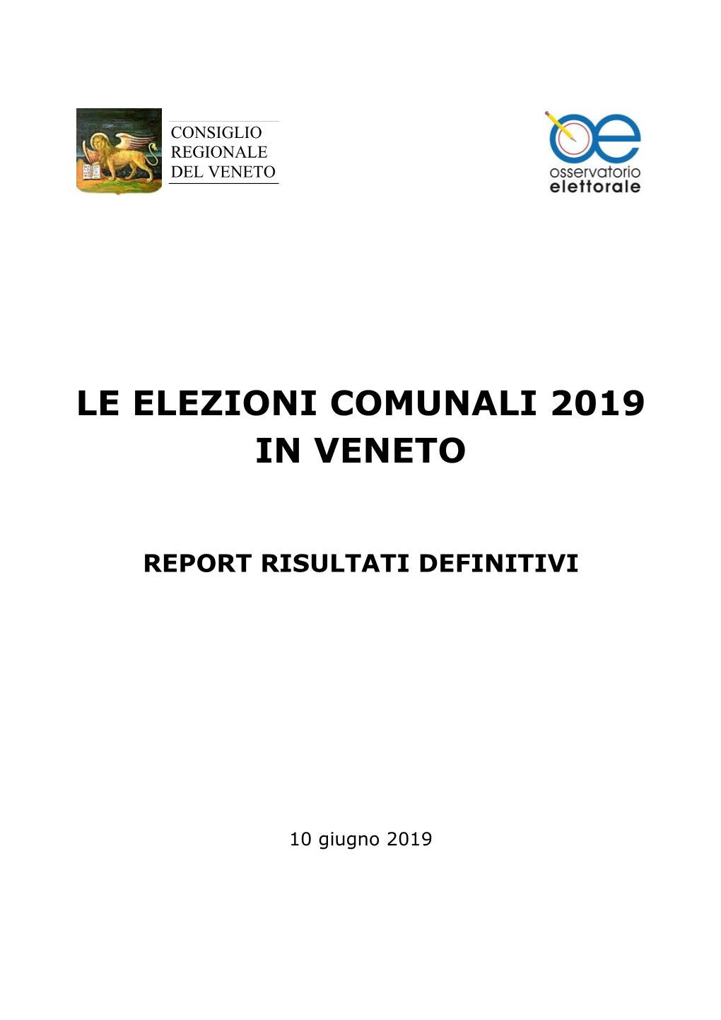 Le Elezioni Comunali 2019 in Veneto