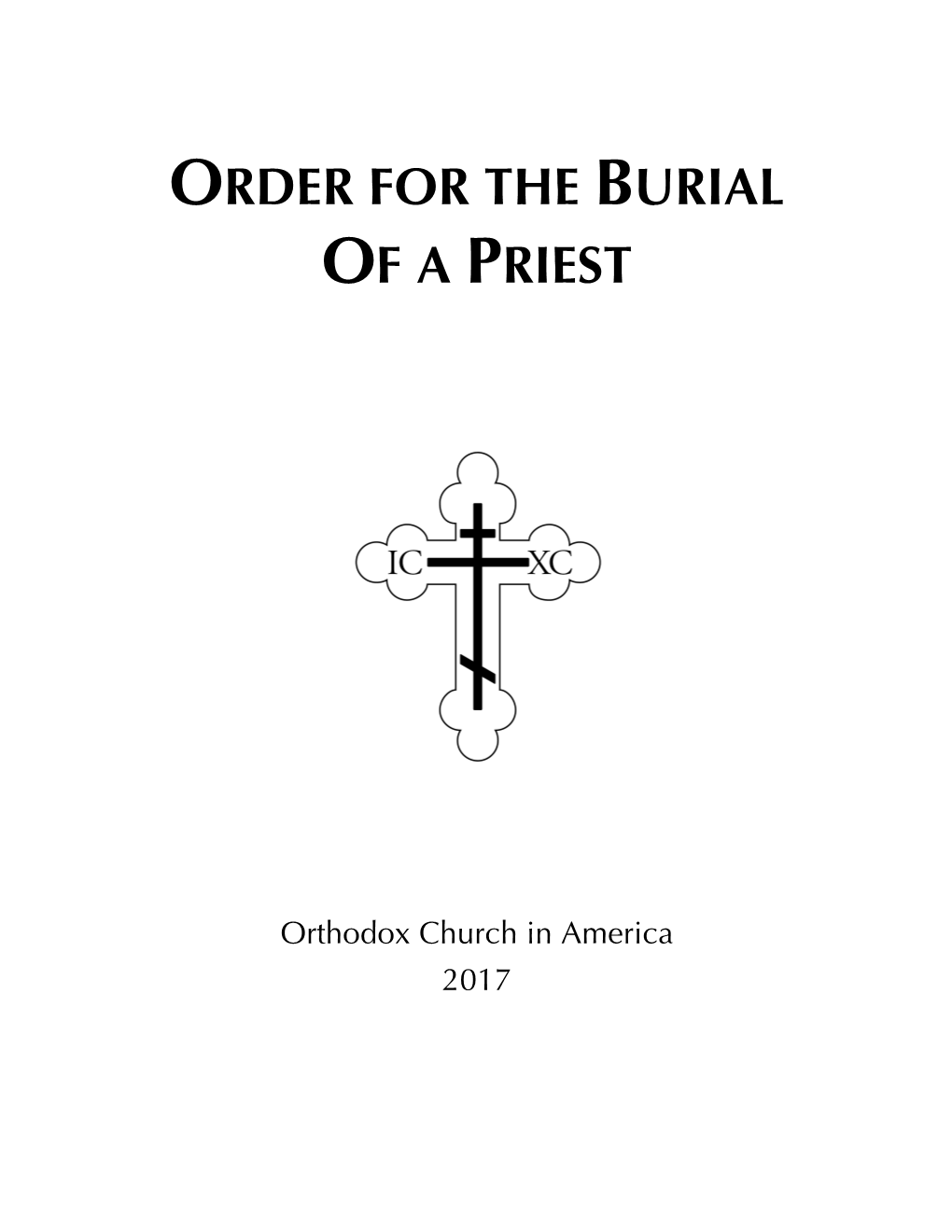 Burial of a Priest