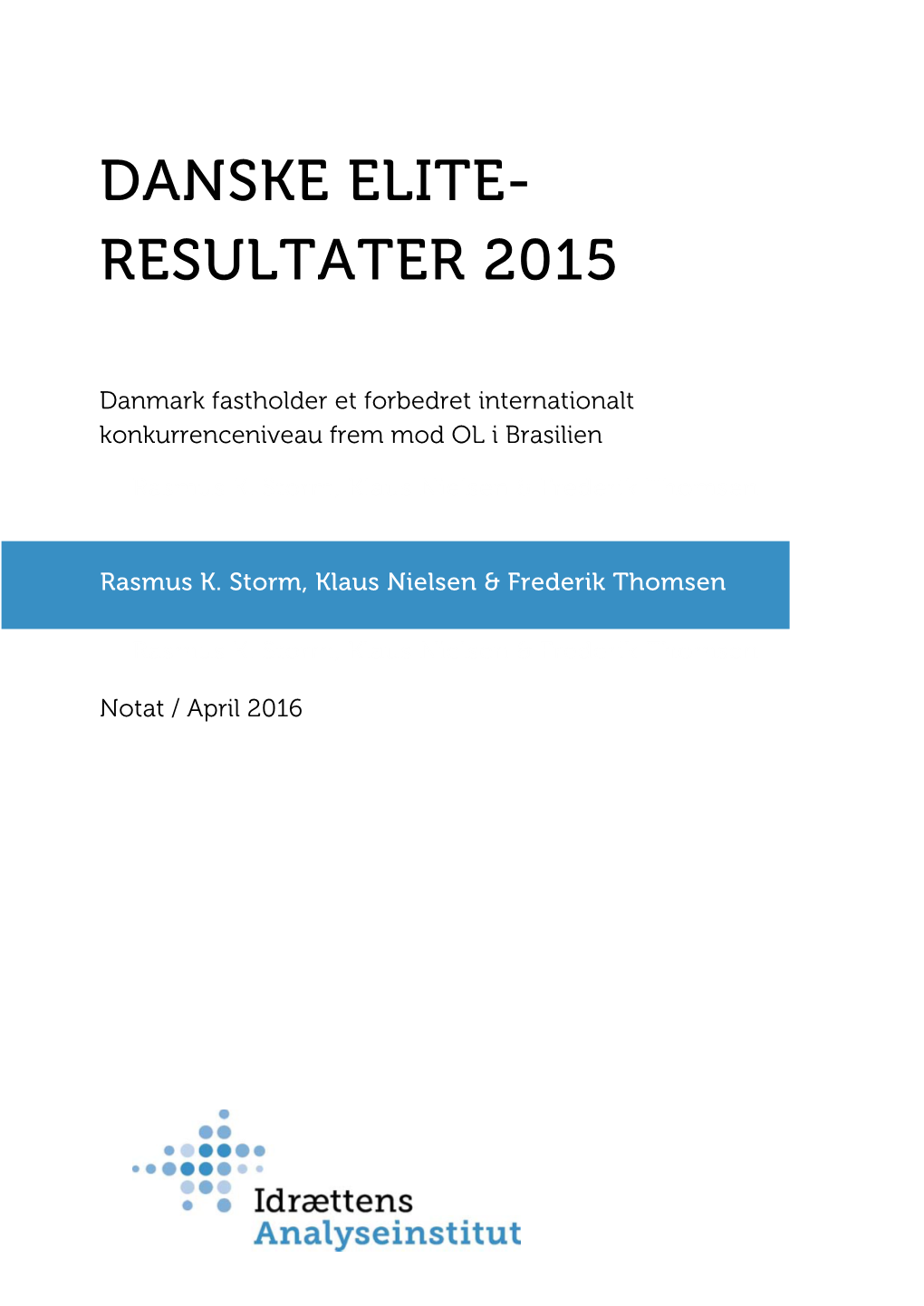 Danske Elite- Resultater 2015