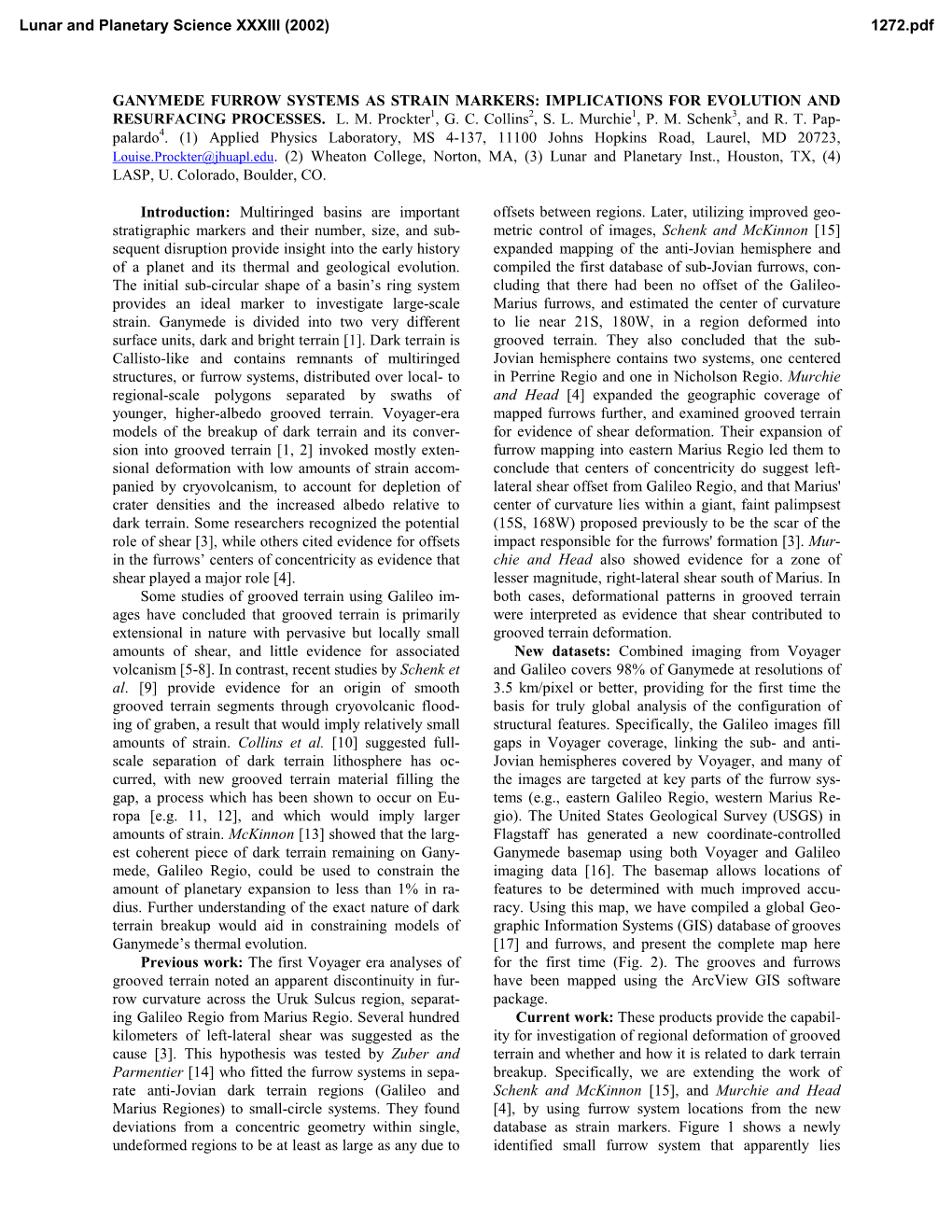 Ganymede Furrow Systems As Strain Markers: Implications for Evolution and Resurfacing Processes