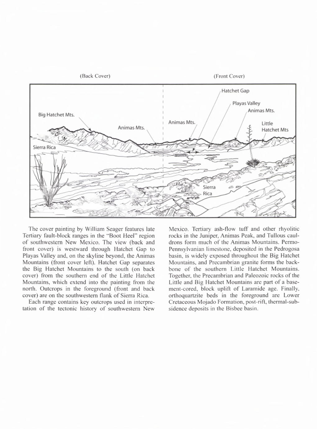 The Cover Painting by William Seager Features Late Tertiary Fault-Block