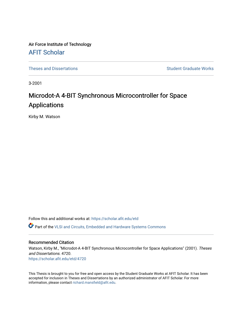 Microdot-A 4-BIT Synchronous Microcontroller for Space Applications