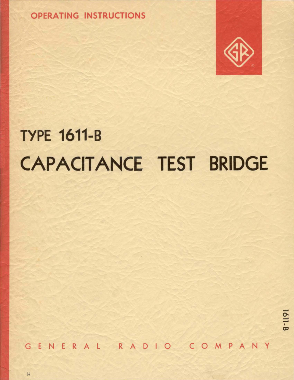 Capacitance Test Bridge