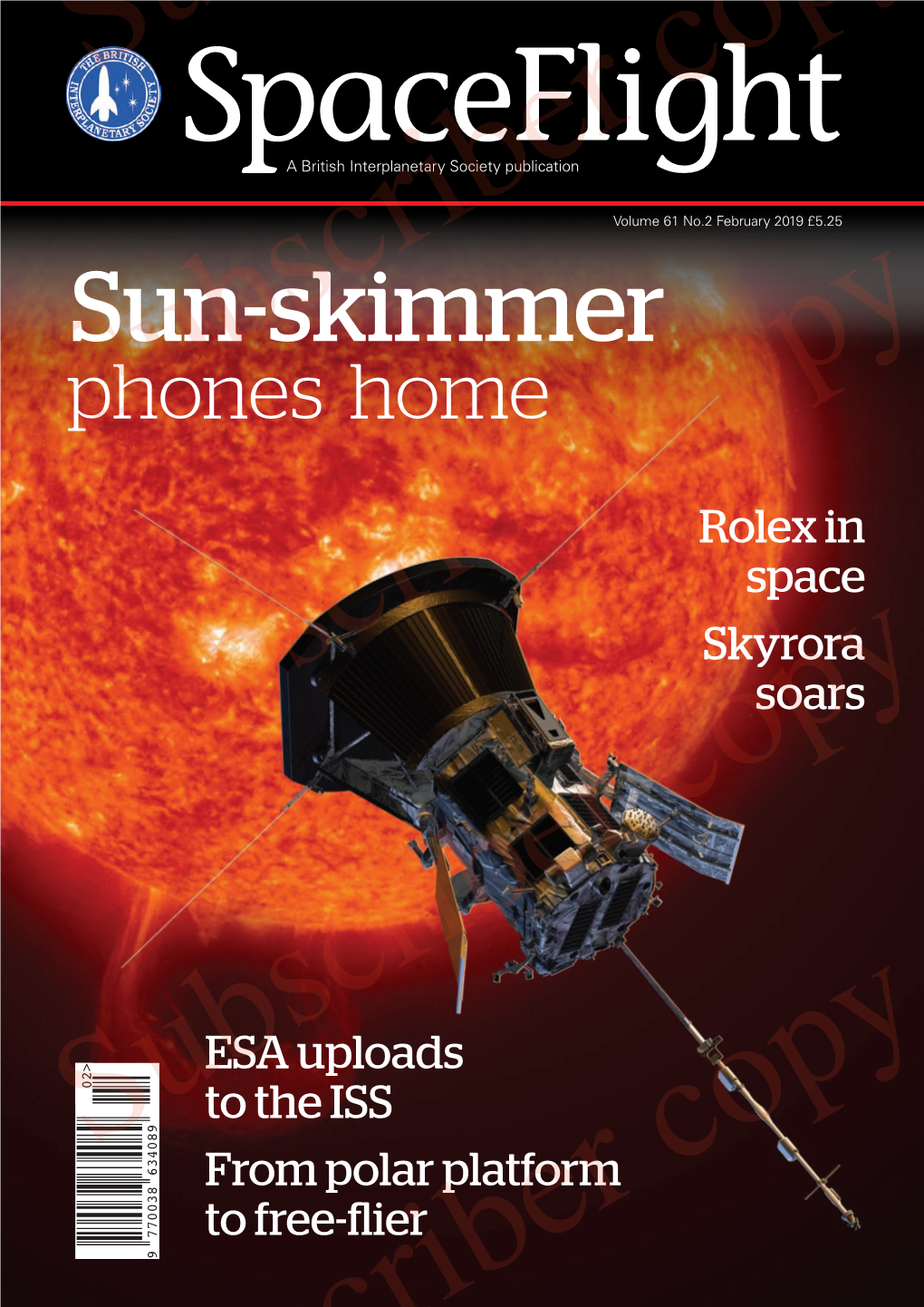 Sun-Skimmer Phones Home