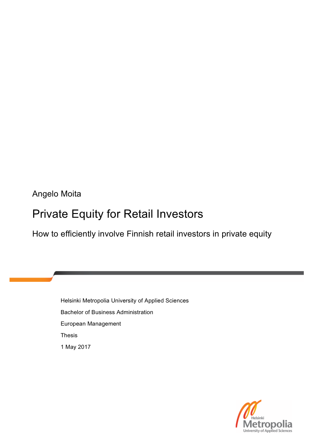 Private Equity for Retail Investors