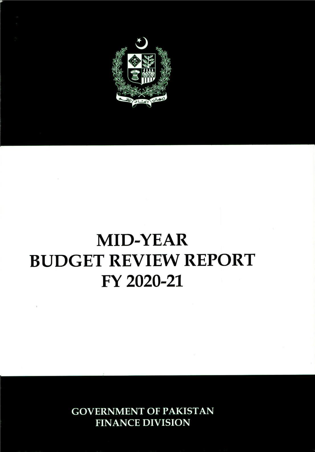 Mid-Year Budget Review Report Fy 2020-21