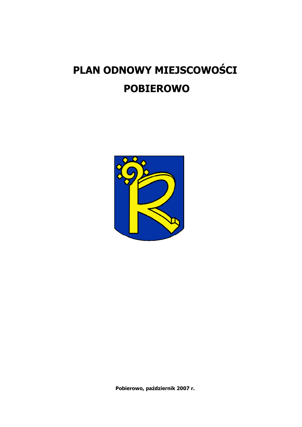 Plan Odnowy Miejscowości Pobierowo 1