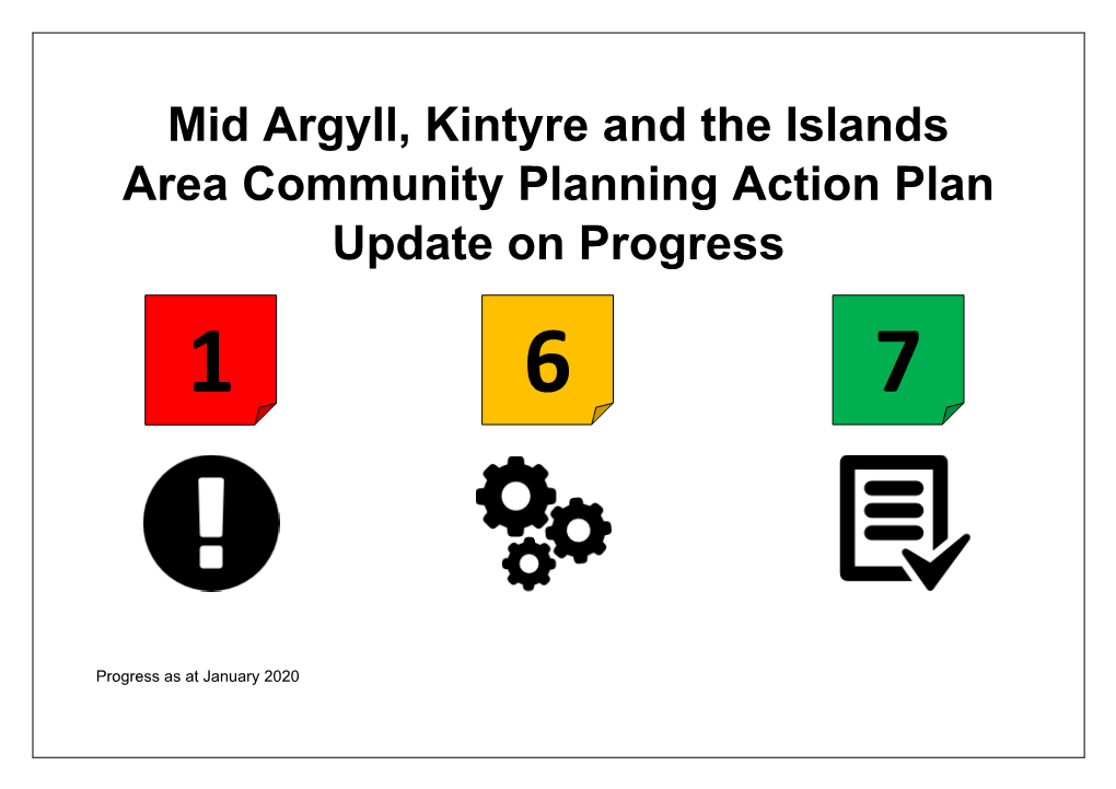 Area Community Planning Action Plan Tracker