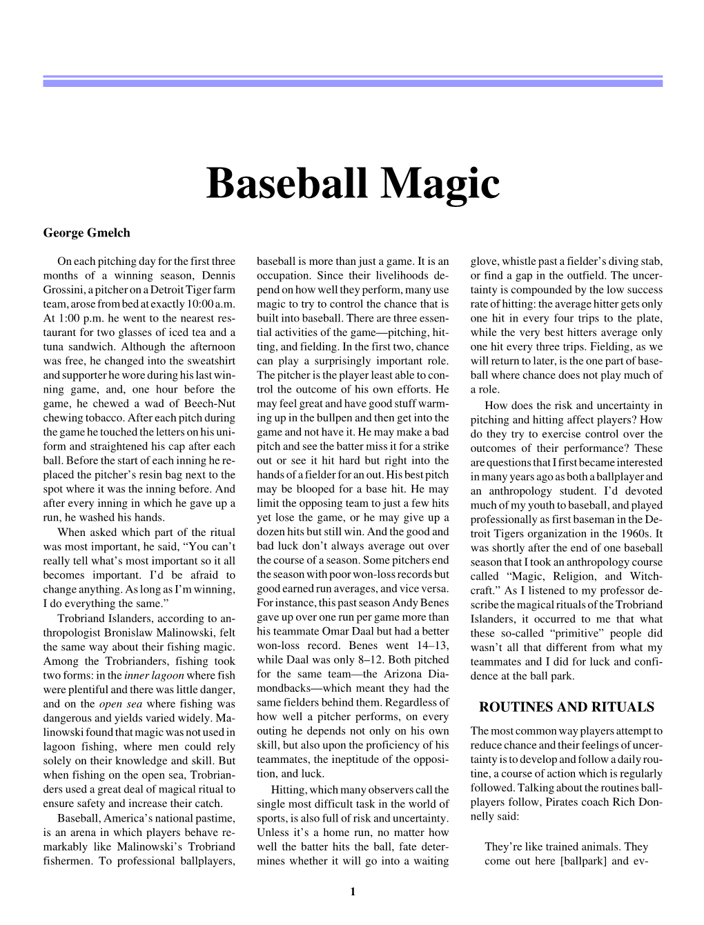 Baseball Magic