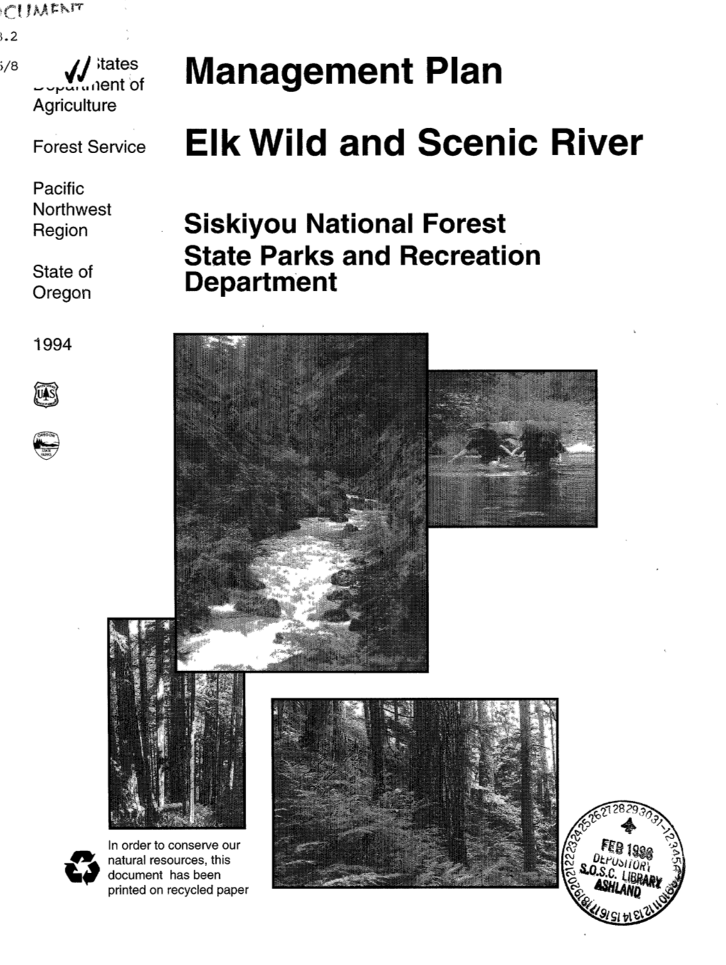 Elk River Management Plan