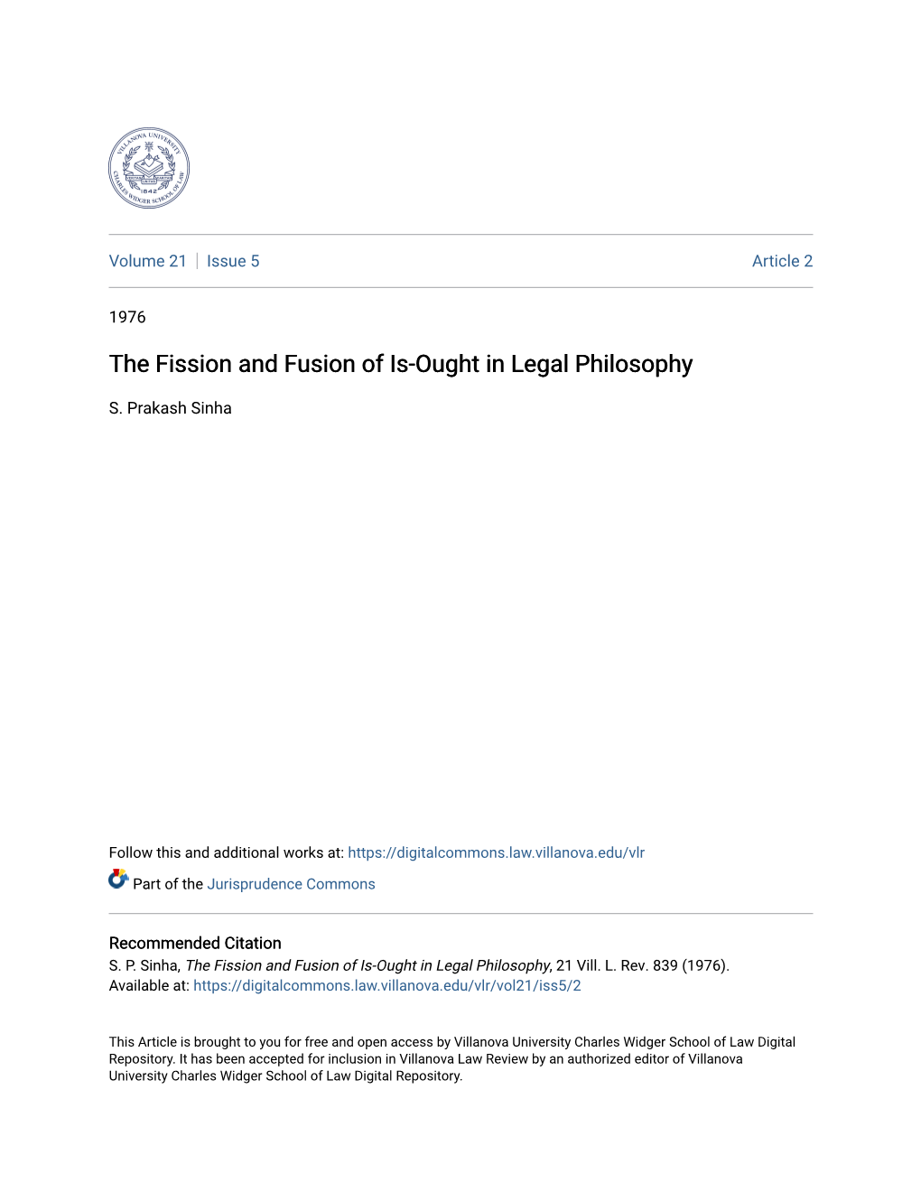 The Fission and Fusion of Is-Ought in Legal Philosophy