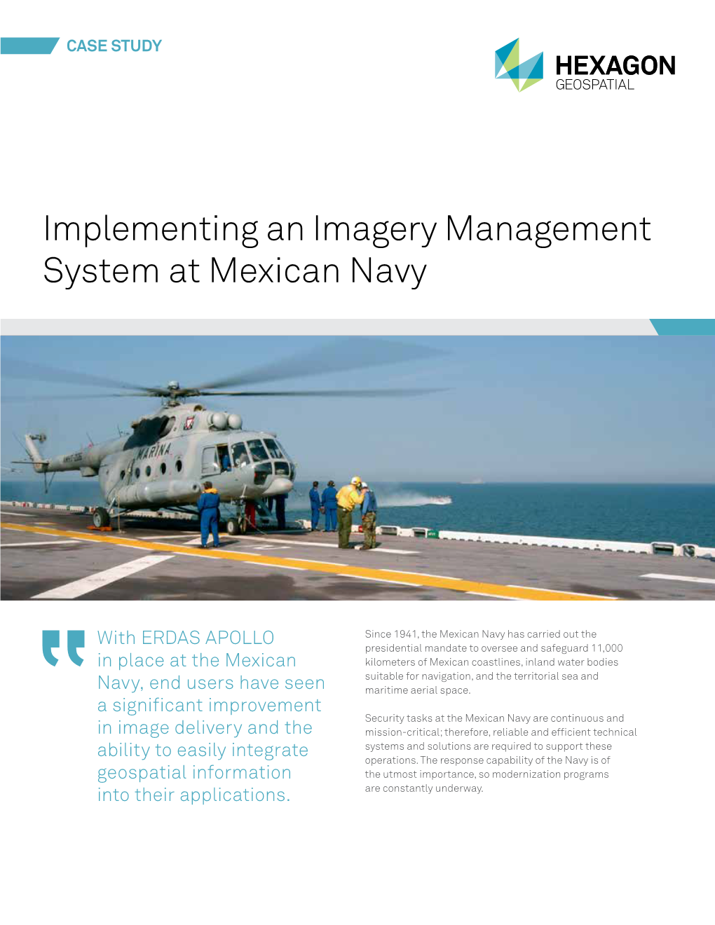 Implementing an Imagery Management System at Mexican Navy