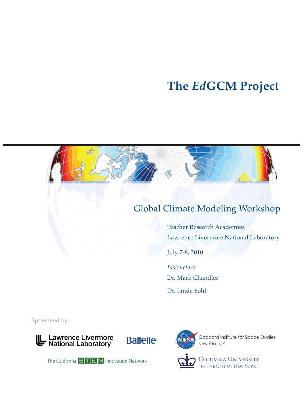 Edgcm Workbook