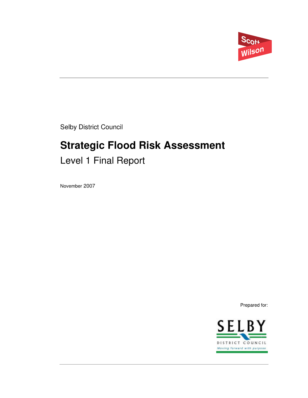 Strategic Flood Risk Assessment Level 1 Final Report