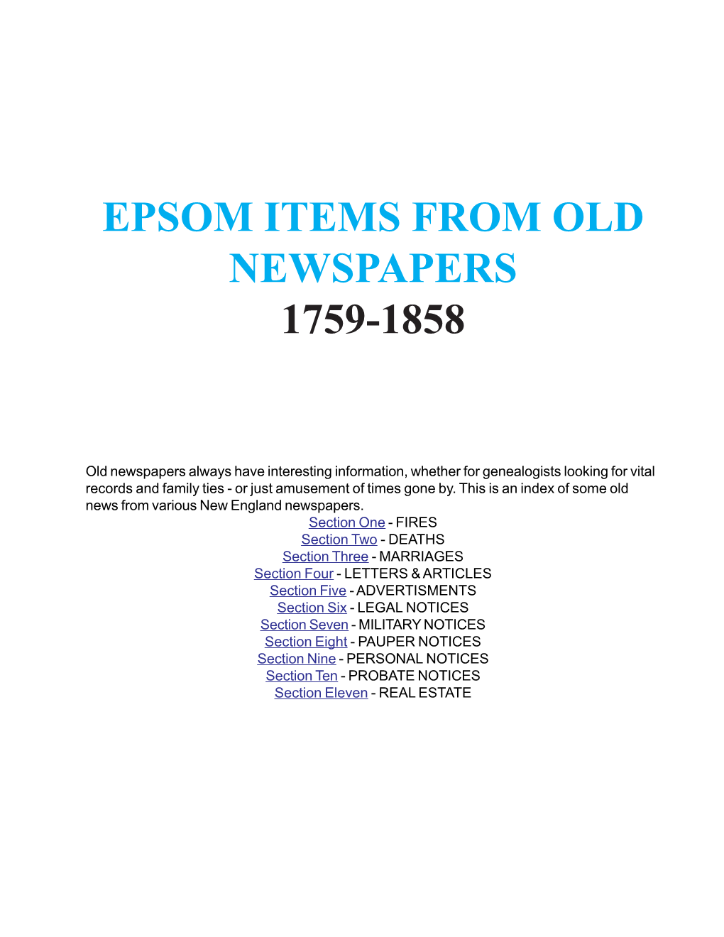 Epsom News Second Edition
