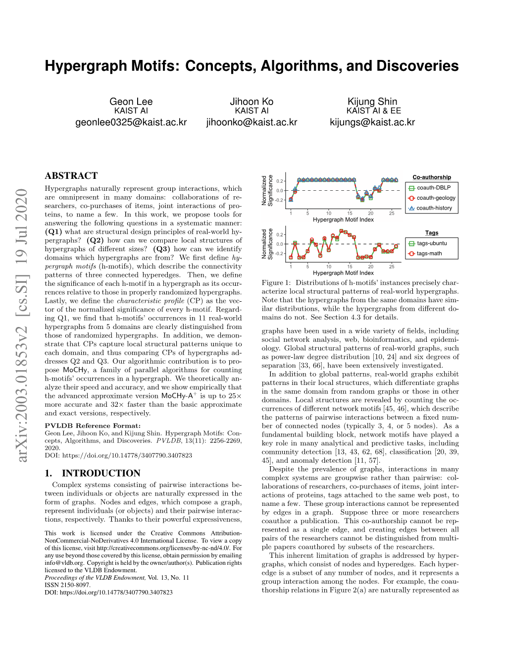 Hypergraph Motifs: Concepts, Algorithms, and Discoveries