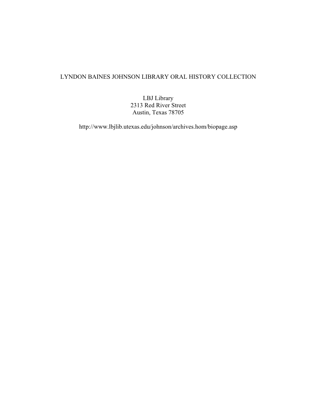 Wallace Terry Oral History Interview I, 10/8/99, by Ted Gittinger, Internet Copy, LBJ Library