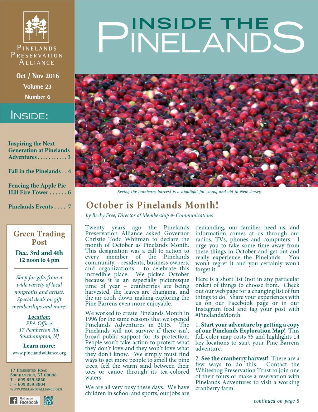 October Is Pinelands Month!