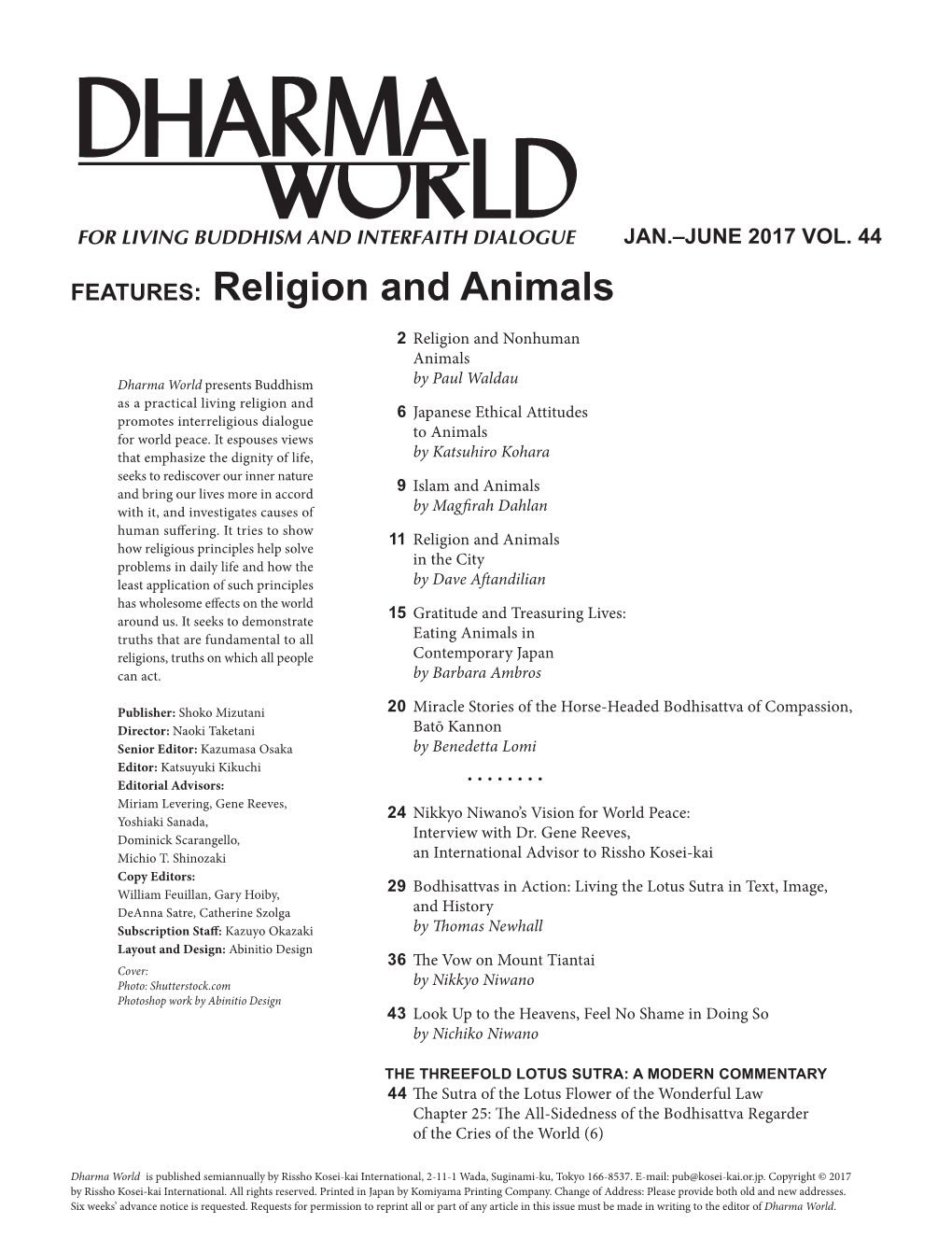 Religion and Animals