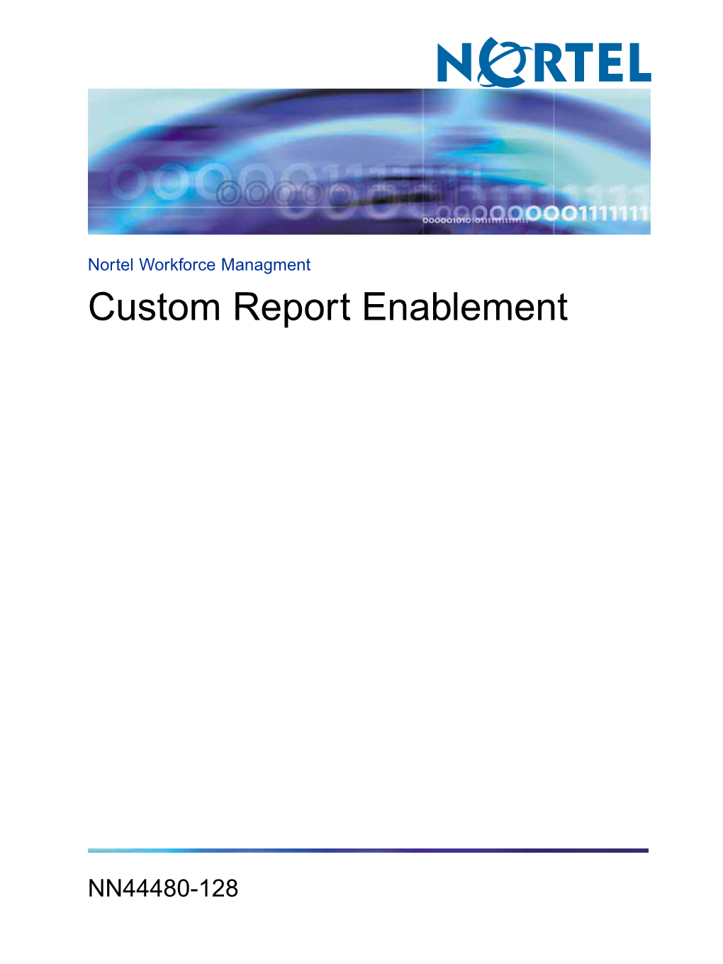 Custom Report Enablement