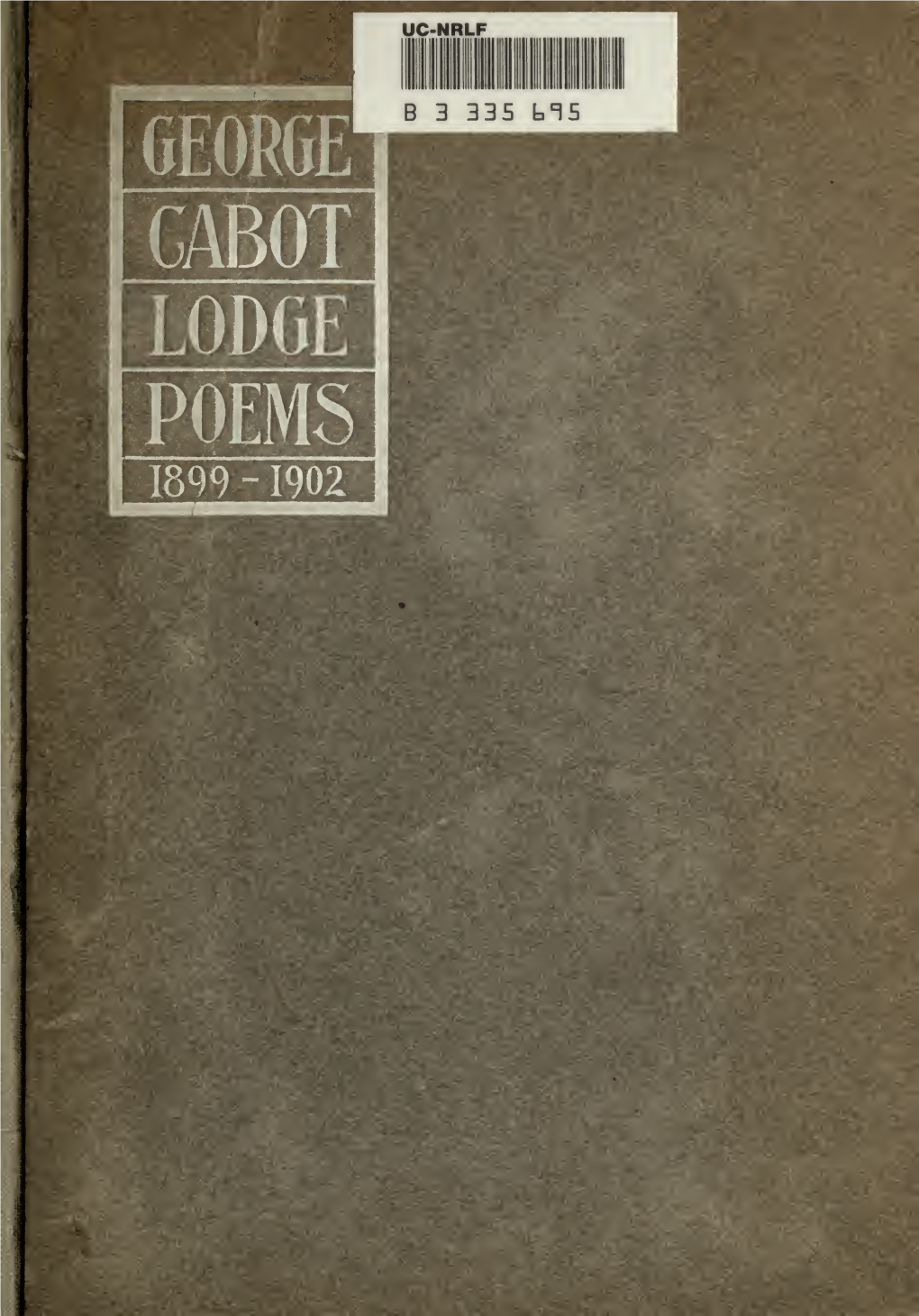 Poems (1899-1902)