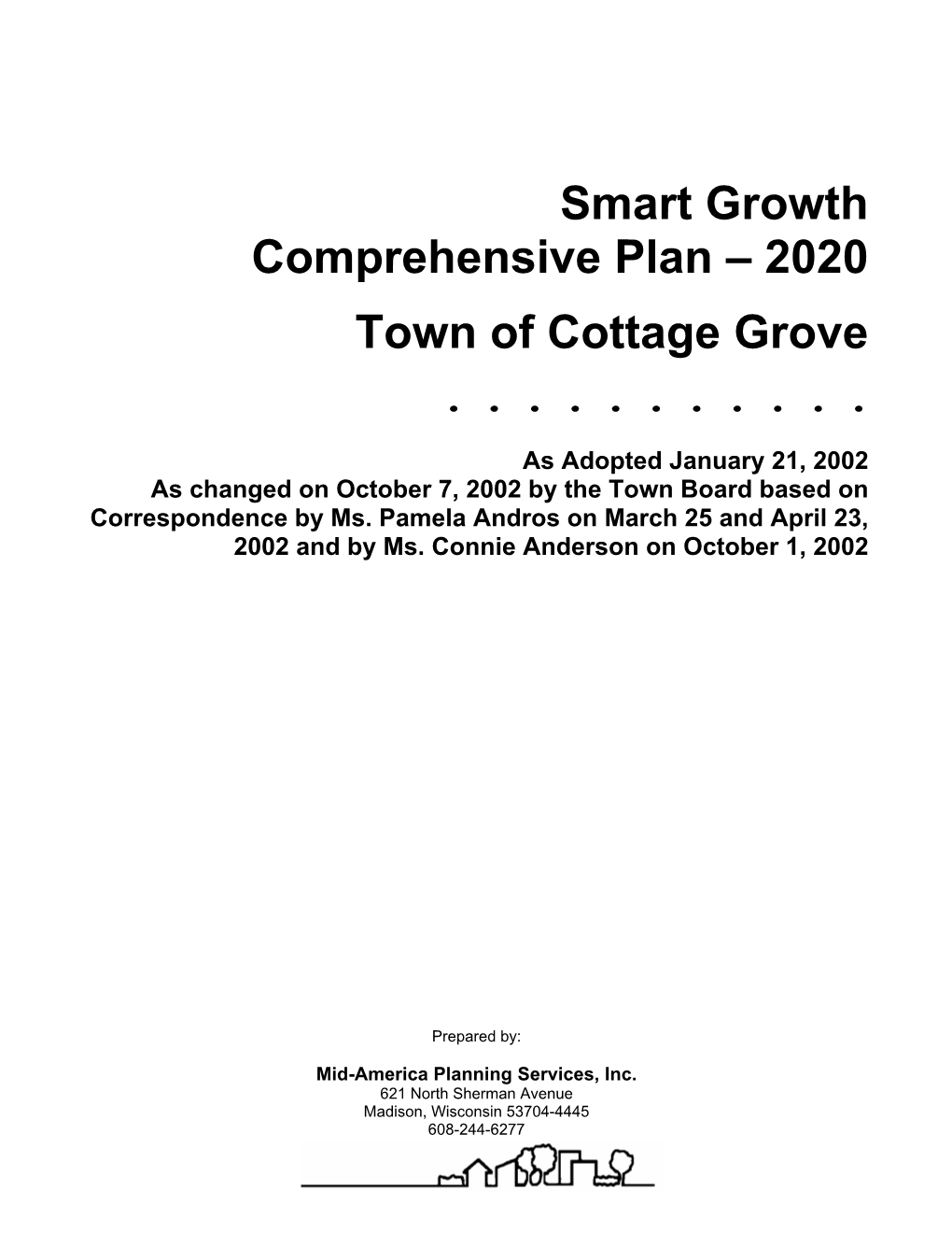 TCG Smart Growth Comprehensive Plan