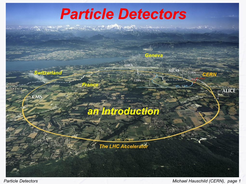 Particle Detectors