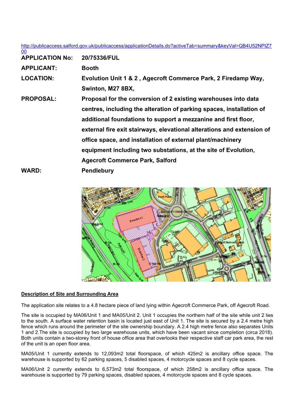 Evolution Unit 1 & 2 , Agecroft Commerce Park, 2 Firedamp Way