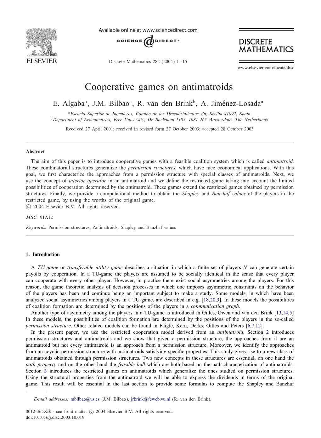 Cooperative Games on Antimatroids