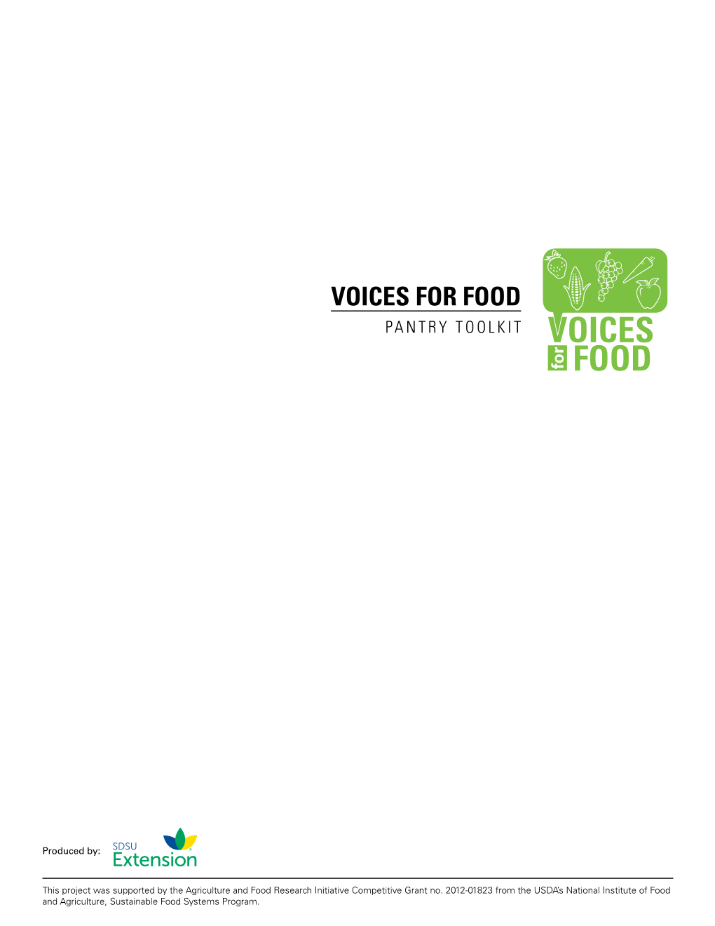 Voices for Food: Pantry Toolkit