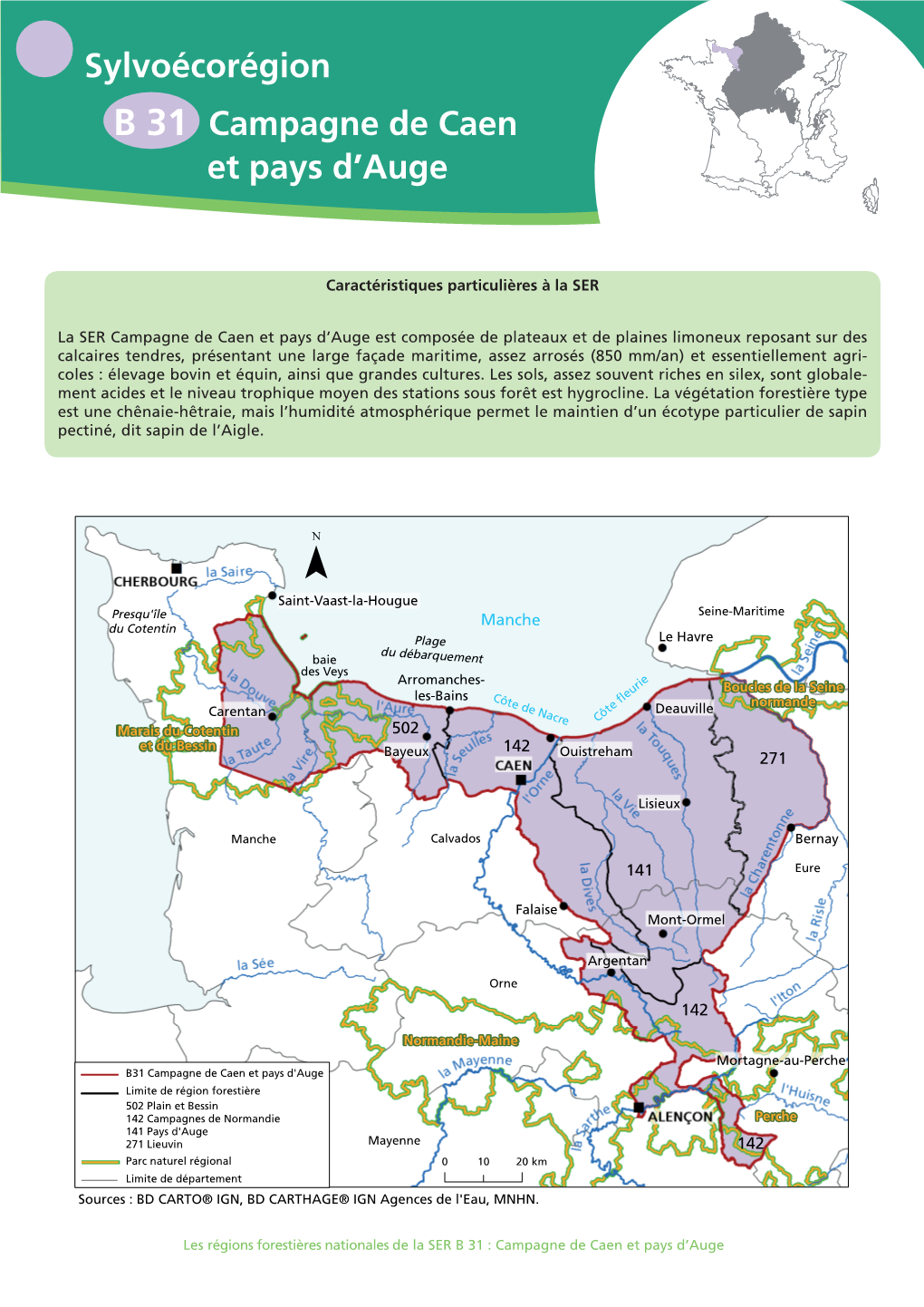 Sylvoécorégion B 31 Campagne De Caen Et Pays D'auge