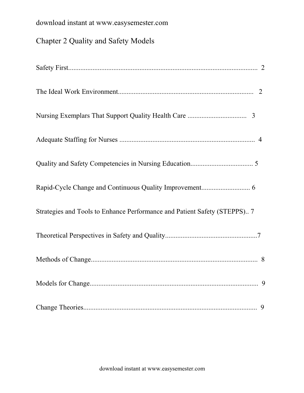 Chapter 2 Quality and Safety Models