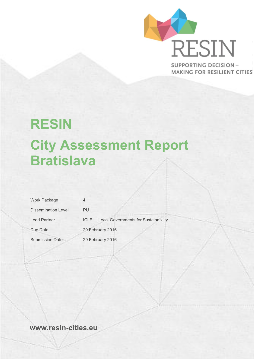 RESIN City Assessment Report | Bratislava 1