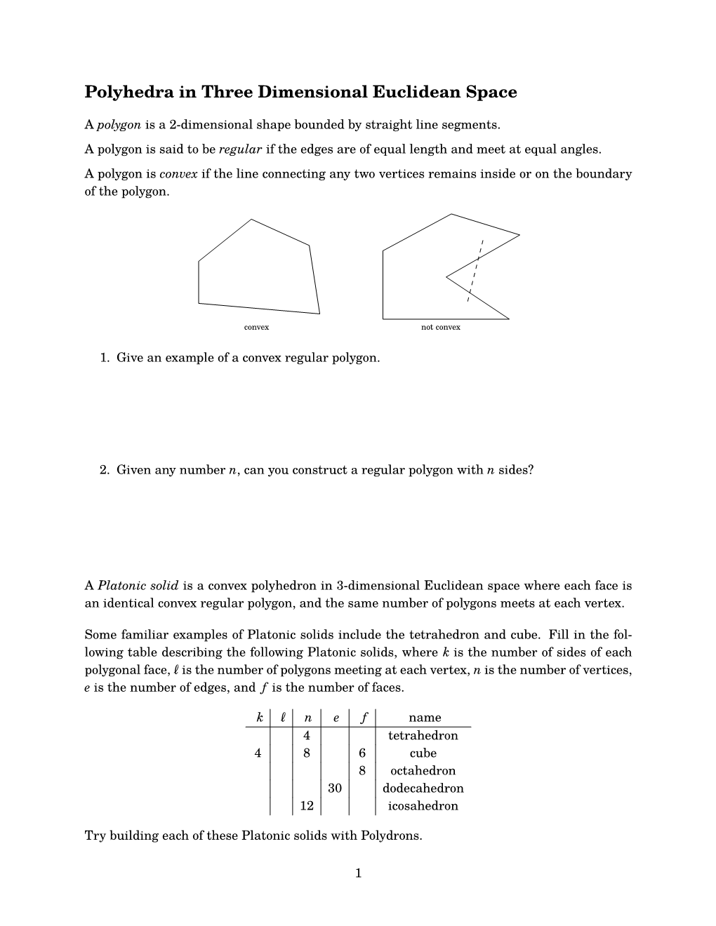 Platonic and Archimedean Solids