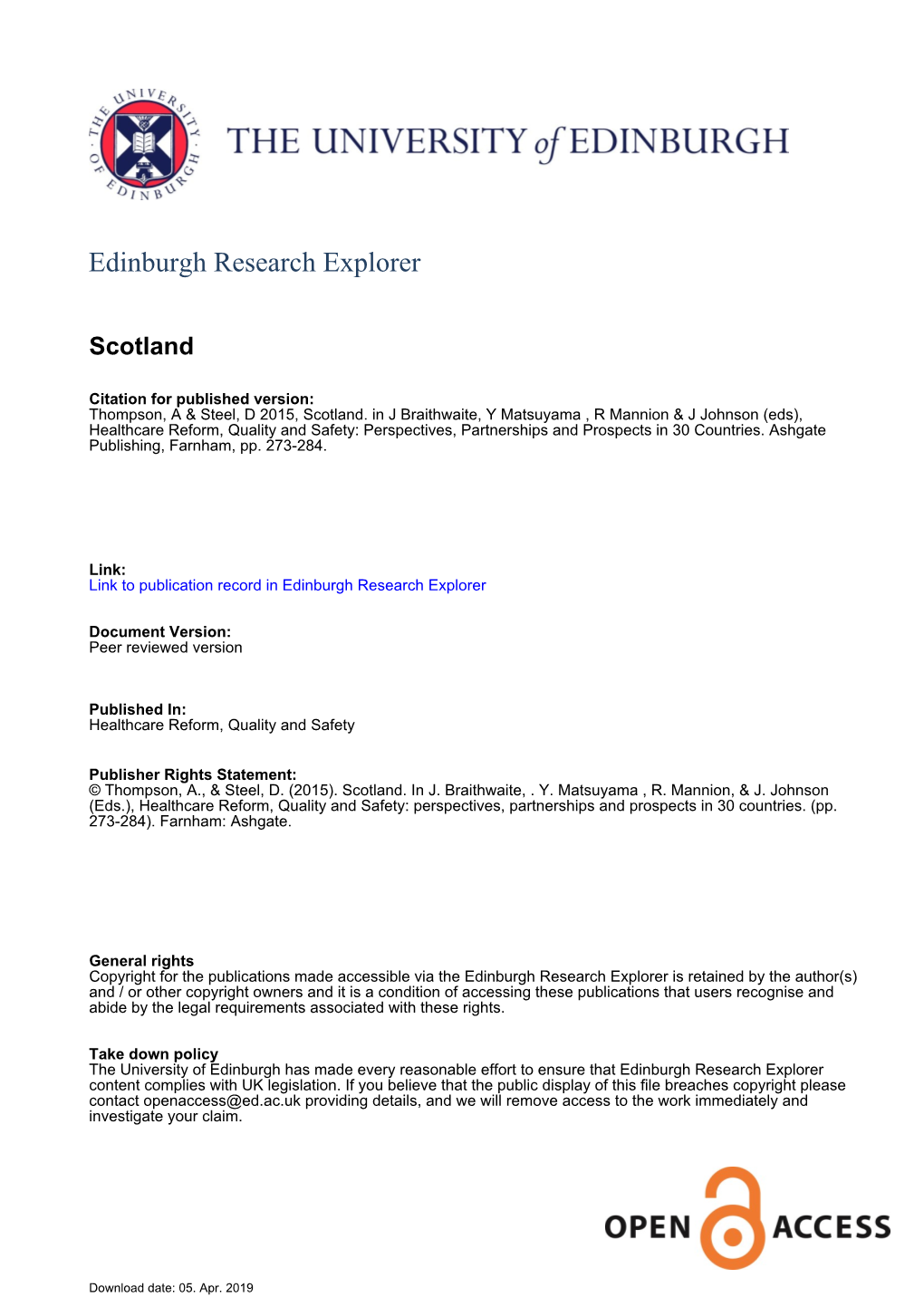 Edinburgh Research Explorer