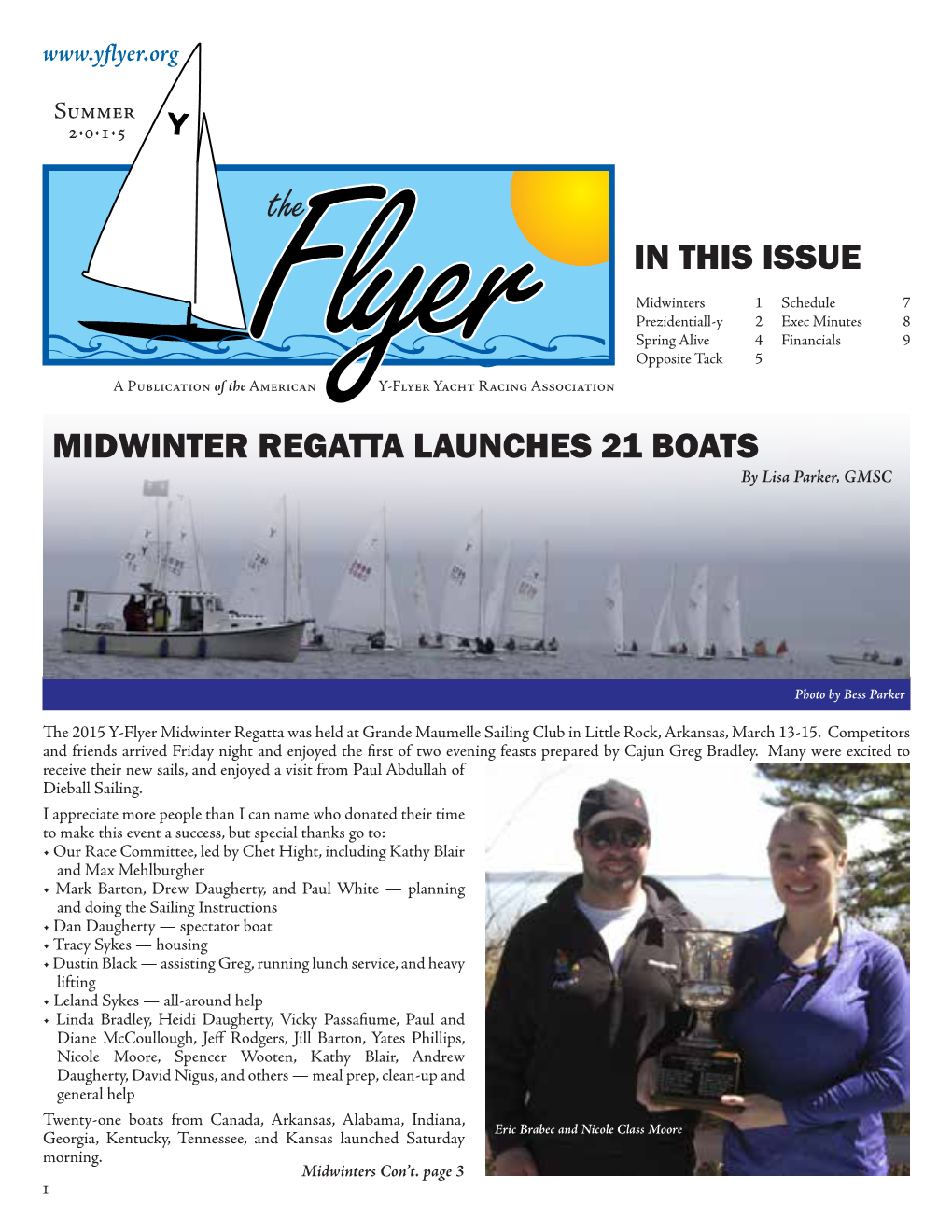 In This Issue Midwinter Regatta Launches 21 Boats